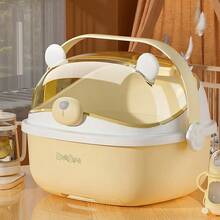 Estante de secado de biberones, caja de almacenamiento a prueba de polvo, gabinete para vajilla infantil, organizador de utensilios de alimentación con tapa - Multicolor - Ver 12