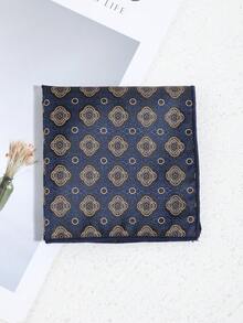 1条时尚百搭的男士椭圆形图案口袋巾/手帕，适合日常佩戴、宴会、搭配服装。 - 彩色 - 查看 13