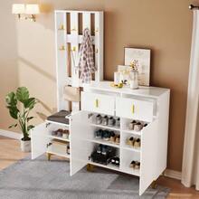 Shoe Cabinets - White - View 3