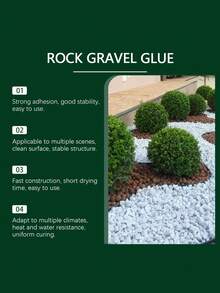 jakehoe Pebble Adhesive, Landscape Pebble Binder, Outdoor Crushed Stone Fixing Glue, Multi-Purpose Adhesive - A - View 4