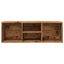 Banco zapatero de madera de ingeniería envejecida 105x35x35 cm per ufficio per studio per lavoro da casa con archiviazione design moderno per lavoro remoto studio universitario uso domestico per ufficio per studio per lavoro da casa con - Castano - Visualizzare 4