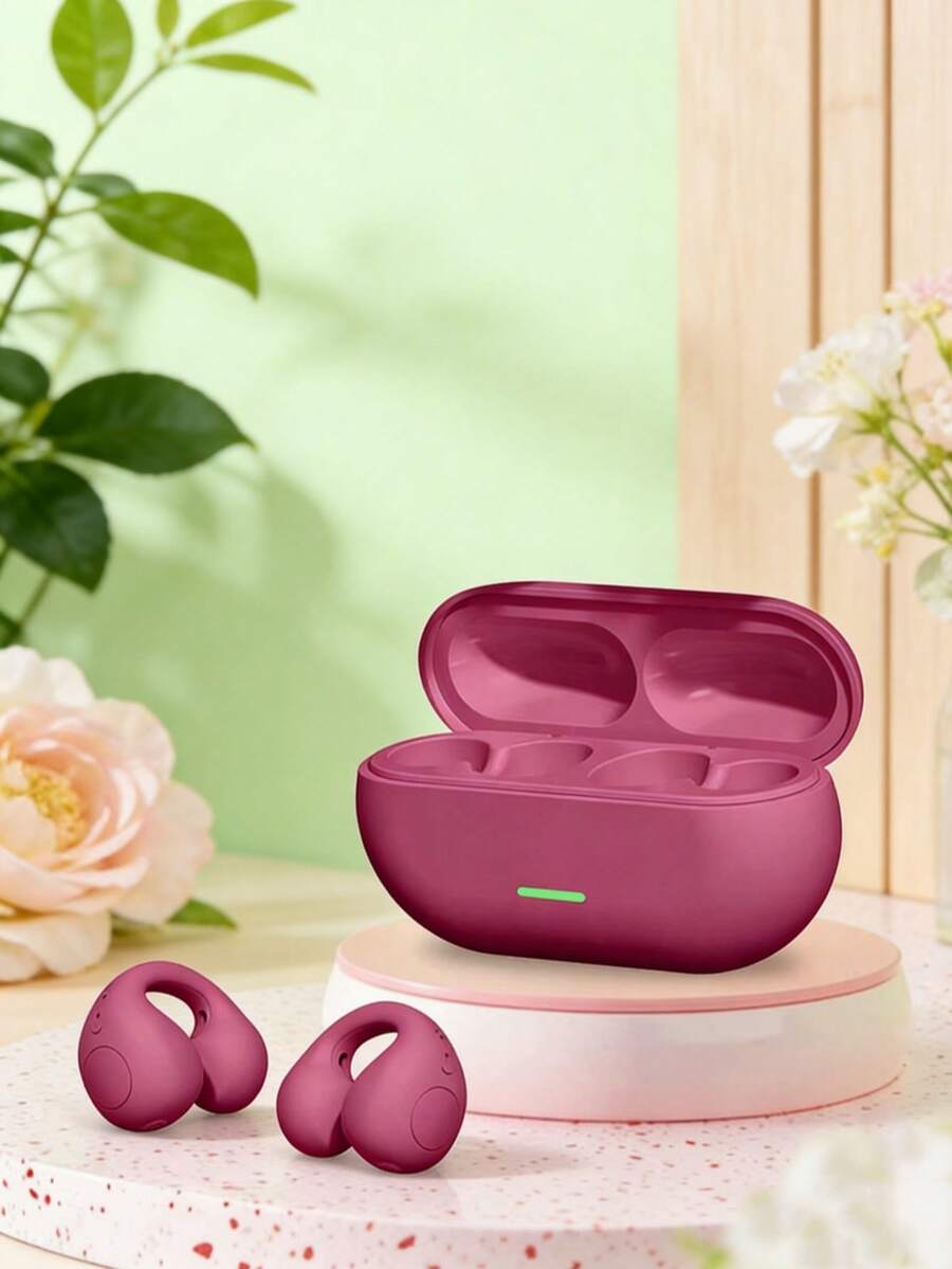 A02 蓝牙 5.3 无线耳机，夹式耳机，带降噪功能，高清通话，适用于所有智能手机 - 彩色 - 查看 1