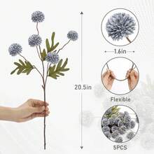 1 Stück 52cm künstliche Hortensienblumen, Brautstrauß Material, Wohneinrichtung, Restaurants, Vasen Dekoration, Hochzeitsdekoration, Hintergrundwand Dekoration, Material für DIY Blumenkränze, Hochzeitsautos, Türstürze, Blumenmaterial, Valentinstag Geschenke, Frühlingsdekoration - Blau - Übersicht 3