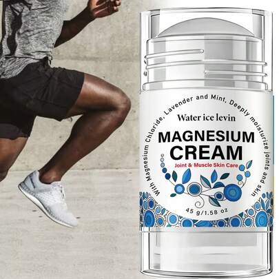 Creme de Magnésio com Lavanda e Menta, Contendo Cloreto de Magnésio, Misturado com Extratos de Lavanda e Menta, Design de Bola de Rolo para Aplicação Fácil, Nutre Profundamente as Articulações e Músculos, Acalma o Desconforto, Hidrata e Repara, Portátil e Conveniente para Cuidados Calmantes no Dia a Dia! Creme de Magnésio com Bola de Rolo, Bálsamo Calmante para Articulações, Reparo de Dores Musculares, Pomada Tópica de Cloreto de Magnésio, Creme de Magnésio com Lavanda e Menta, Bálsamo Calmante para Ombros e Pescoço Sedentários, Creme Reparador de Músculos Pós-Treino, Creme de Magnésio Portátil com Bola de Rolo, Bálsamo Calmante Suplemento Tópico de Magnésio, Creme Nutritivo para Desconforto Articular