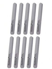 5/10件套长方形指甲锉修甲套装，厚度0.47英寸，适用于凝胶指甲，海绵可水洗双面100/180目砂纸打磨抛光锉 - 彩色 - 查看 9