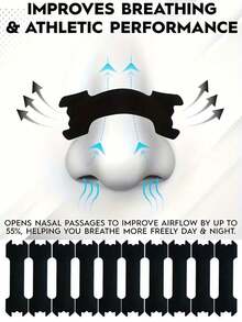 30/10片装透气止鼾贴 - 助您安享睡眠、呼吸顺畅或运动。鼻贴、止鼾贴、减少打鼾、止鼾、透气贴，使用方便，舒适耐用。 - 彩色 - 查看 3