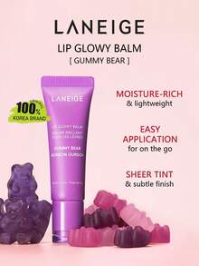 Laneige LIP GLOWY BALM 軟糖熊 10g/0.35oz，保濕豐唇配方，玻璃唇效果，不黏膩清爽，持久滋潤，韓系保濕護唇，K-Beauty，韓妝，禮物 - Gummy Bear - 查看 2
