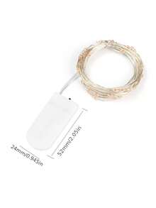 Battery Operated LED Mini String Lights, Flickering Firefly Fairy Lights For Mason Jars, Wedding, Party, Christmas, Tabletop Decor, Warm White - Multicolor - View 9