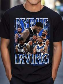 Irving Dallas Mavericks Bootleg Inspired Tshirt Basketball Handmade Kyrie Shirt Gift For Him G Boys Gifts Kids Outfits Tops For Teen Girls Kids Girls Clothing Clothes For Kids Boys Shirts Kids Shirts Tween Girl Clothes Family Matching T Shirts Valentine's Day Gifts Birthday Gift Gifts For Men Gym Wear Women Top Graphic T Shirt Women, Gym Wear Women - 黑色 - 查看 1