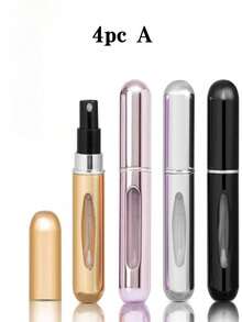 4个5毫升可填充香水喷雾瓶，便携迷你喷雾瓶，易于填充，适合放在钱包、手提包、口袋、行李箱中，颜色鲜艳 - A - 查看 11