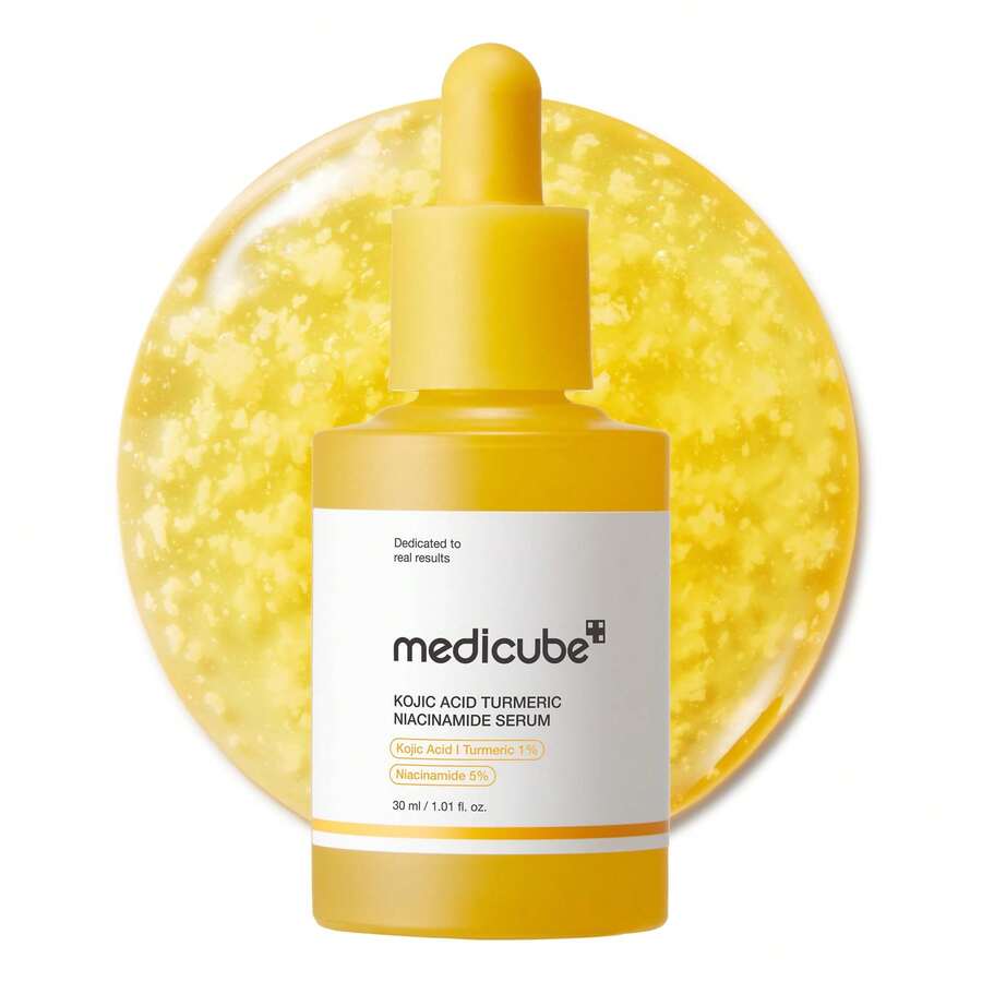 Medicube Kojic Acid & Turmeric Capsule Serum - Clarifying & Balancing Brightening Facial Serum For Troubled, Acne-Prone & Sensitive Skin | Dark Spot Corrector With Niacinamide, Glow Capsules & Centella Asiatica For Hyperpigmentation, Post-Acne Marks, Redness & Uneven Skin Tone | Soothing, Hydrating & Barrier Repair Serum To Reduce Dullness & Inflammation | Korean Acne Care, Vegan & Cruelty-Free Skincare, 1.01 Fl.Oz - 1.01盎司 - 查看 1