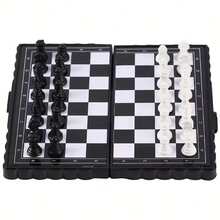 1set This Chess Set Withstands Frequent Use And Accidental Drops Without Breaking Or Warping. It's A Great Way To Unwind, Keep The Mind Sharp, And Bond With Friends Or Family - Multicolor - View 4