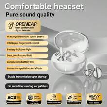 2026 New Wireless Earphones Hi-Fi High-Definition Sound Quality LED Display Charging Case, Lightweight & Comfortable In-Ear ENC Dolby Audio High-Definition Calling TWS Earphones For IPhone & Android Phones, Gift - 升級時尚新夾耳款式 - 查看 11