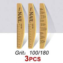 NailShine 1/3/6pcs Washable, Durable Nail Files With Scale, Nail Buffing Sponge Blocks, Double-Sided Nail Sanding Blocks - Khaki - View 13