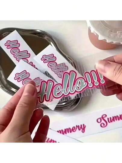 50pcs Waterproof Motivational Latina Spanish Sayings Stickers, DIY Album Diary Collage Positive Quotes Aesthetic Stickers Scrapbooking Material, Customized Waterproof Crystal Cup Stickers, Product Logo Design, Various Sizes, High-Definition 3D Printing, Waterproof And Scratch-Resistant, Customized Stationery Stickers, Customized Product Labels, Office And School Supplies/Art Supplies/Card And Card Stock/Customized Greeting Cards