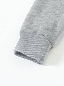 Disney Official Licensed Mickey Mouse Checkerboard Print Boys Casual Style Sweatshirt Soft Comfortable Easy To Wear Ideal For Daily Casual Outings Home Comfort And Playful Everyday Style - 灰色 - 查看 5