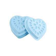 100片/包假睫毛胶垫，心形胶水托盘，一次性睫毛胶，纹身颜料托盘，美容院必备工具 - 彩色 - 查看 9