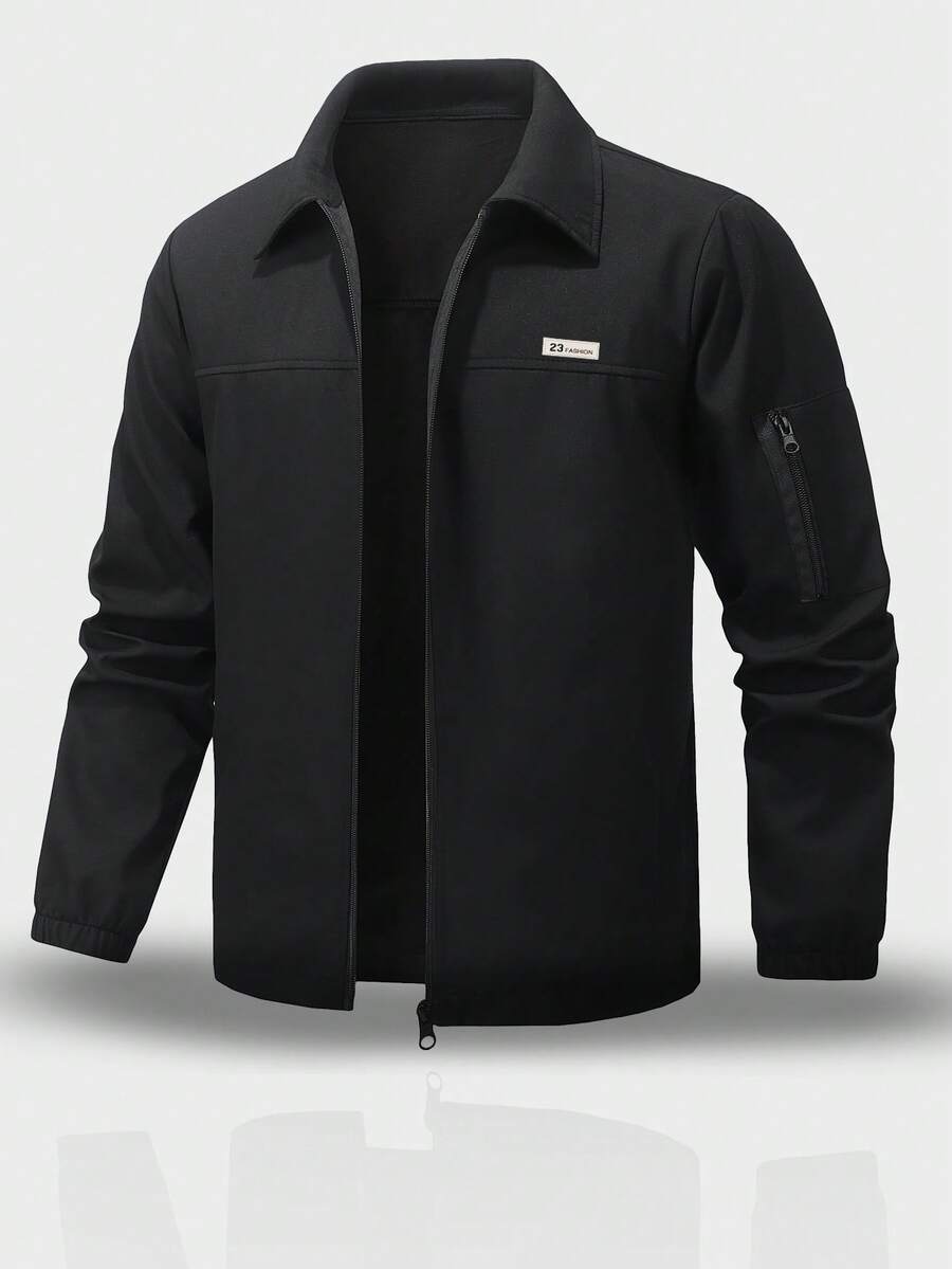 Áo khoác nam dáng suông nhiều túi, nhẹ, mỏng, thích hợp mặc ngoài trời, áo khoác công sở dày dặn, phù hợp làm quà tặng cho bạn trai, chồng, cha, thích hợp cho leo núi, du lịch, dã ngoại, họp mặt. Màu đen. - màu đen - Xem 1