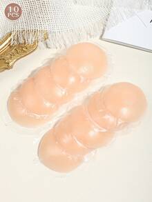 20片装女士硅胶迷你隐形透气乳贴，可重复使用，舒适防滑，适合日常通勤、约会、婚礼、派对、海滩度假等场合，完美搭配吊带背心、露背连衣裙、无肩带上衣和泳装，多种颜色可选 - 彩色 - 查看 14