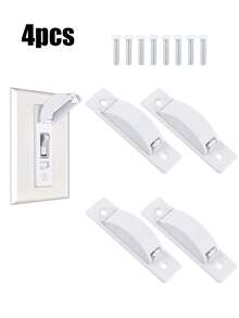 4Pcs Wall Switch Guard, Proof Wall Cover Guard For Toggle Light Switch Protects Your Lights Or Circuits From Being Accidentally Light Switchs Protection, Keep Toggle Switchs In On Or Off Position - Multicolor - View 8