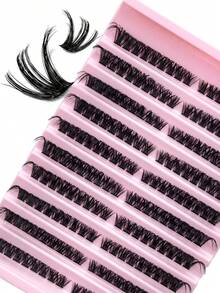 Hinarin 180 Pcs D Curl DIY Eyelash Extension- Easy Individual Use At Home With Natural Look And Long-Lasting Wear - Show Everyday Glamour Lash Clusters,Eyelash Clusters,Individual Eyelashes,Lashes,Fake Lashes DIY Clusters Lashes For Makeup(80D,8-16mm) - D - View 8