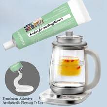 muliliours 小家电防水密封胶、硅橡胶玻璃粘合剂、金属粘合剂、耐高温密封胶 - 适用于DIY工艺品、鞋子和金属制品 - JS-03 - 查看 5