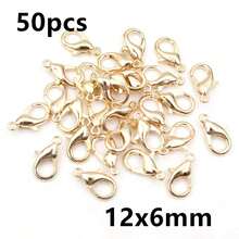 50pcs Small Alloy Lobster Clasp Hooks Connector For Necklace Bracelet Chain DIY Jewelry Making Accessories - Lobster Clasp - View 10