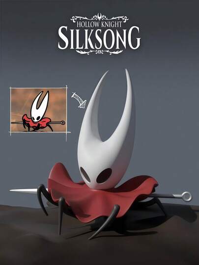 Hornet-Dark 爬行游戏手办收藏装饰玩具，适用于汽车/桌面/家居装饰，PVC材质，可作雕像或粉丝礼物/收藏品。