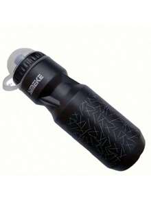 Botella de agua para ciclismo de gran capacidad de 750ml - Juego de botella de agua para ciclismo de 750ml, que incluye soporte para botella de bicicleta y 2 tornillos, diseño de boca estrecha, hecho de material de PE - Ideal para deportes al aire ciclismo - Negro - Ver 9