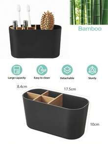 Soporte organizador de mármol blanco para cepillo de dientes, cepillo de dientes eléctrico y pasta de dientes, adecuado para encimera de baño, área de ducha y tocador, caja de almacenamiento para artículos de tocador y accesorios de belleza - Multicolor - Ver 10