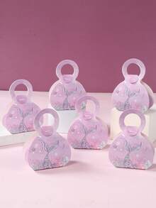 12个装美人鱼主题带提手礼盒，美人鱼派对回礼盒，糖果包装盒，礼品盒，生日礼物包装用品，婴儿派对/婚礼派对回礼盒，美人鱼主题生日派对装饰，海底主题派对，生日派对用品，生日礼物，派对回礼 - 美人魚 - 查看 8