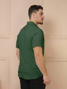 Men Shirts - Army Green - View 3