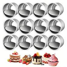 1 pieza/5 piezas/10 piezas Moldes de mini pasteles, aptos para tartas de queso, magdalenas, postres y herramientas de repostería DIY - Esenciales para la repostería en el hogar - Multicolor - Ver 4