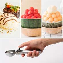 20Pcs Stainless Steel Scoop, Spherical Ice Cream Fruit Spoon For Watermelon Cantaloupe - Multicolor - View 6