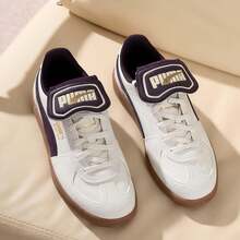 Puma 男女通用 Palermo 高级舒适休闲运动鞋 401744-04 - 雪白色-午夜紫紅 - 查看 2