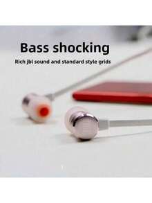 JBL T290 3.5mm Wired Earphones TUNE 290 Earbuds Stereo Music Sports Pure Bass Headset 1-Button Remote Hands-free Call with Mic - 3.5mm - 查看 3