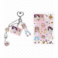 Heisei-Style JK! Cute Cartoon Retro Style Girl Keychain Bag Decoration Pendant Accessory (Excluding Card Paper) - Multicolor - View 19