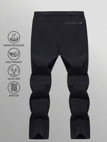 KEFITEVD Men's Water Resistant Hiking Pants All Seasons Quick Dry Working Cargo Pants - Black - View 4