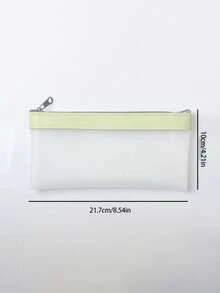 Transparent Pencil Case, Backpack, Transparent Exam Supplies Case, Portable Toiletry Bag, Travel Cosmetic Bag, Wallet - Single Piece - View 3