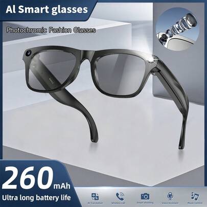2026 New Smart Glasses, Equipped With Advanced Speakers, Can Capture Memorable Moments, 260mAh Ultra-Long Battery Life, Featherlight, Fashionable Style