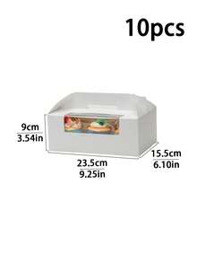 5个/10个装纸杯蛋糕/挞纸盒，便携式糕点盒，烘焙食品包装盒，适用于节日和派对 - 手提 - 查看 13