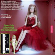 12.6英寸 1/6 BJD/MJD 超模娃娃，12关节球形关节可动玩具，光滑逼真的肌肤纹理，精致的五官，蓬松的头发，桌面摆件，节日纪念品，不含服装 - 只有娃娃,沒有衣服 - 查看 8