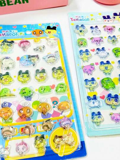 Assorted Cartoon Rainbow Embossed Stickers, Cute Pet Stickers, Decorative Stickers, Decorative 3D Crystal Colored Embossed Stickers, High Interesting 3D Stickers, Bubble Stickers, Cute Animal Stickers (Note: Some Color Variations May Occur, And Items Will Be Randomly Shipped)