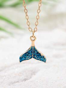 1 chiếc vòng cổ hình sao biển phong cách Bohemia Boho với mặt dây chuyền hình nàng tiên cá, kiểu dáng biển cả, thích hợp để đeo hàng ngày hoặc đi nghỉ dưỡng. - Nhiều màu - Xem 2