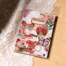 20 buc/pachet Carte de stickere în stil vintage, autocolante retro cu figurine și plante pentru scrapbooking, planificator, decorare jurnal, fabricate din material PET impermeabil, ușor de dezlipit și lipit, potrivite pentru scrapbooking, jurnal nedorit, planificator DIY, jurnal, artizanat, înapoi la școală, Ziua Îndrăgostiților, cadouri de ziua de naștere, papetărie - Multicolor - Vizualizare 1