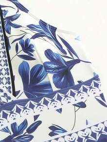 2024 New European And American Women One Piece Swimsuit Set With Long Skirt, Fashionable Slim Sexy Swimwear, For Summer Beach Vacation - 彩色 - 查看 9