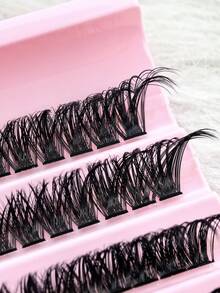 Hinarin 180 Pcs D Curl DIY Eyelash Extension- Easy Individual Use At Home With Natural Look And Long-Lasting Wear - Show Everyday Glamour Lash Clusters,Eyelash Clusters,Individual Eyelashes,Lashes,Fake Lashes DIY Clusters Lashes For Makeup(80D,8-16mm) - D - View 5