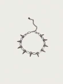 Bullet Punk Gothic Studded Rivet Spikes Necklace Vintage Choker Hip Hop Necklace Jewelry - Multicolor - View 4
