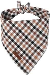 Unique Style Paws Dog Bandana, 1PC Washable Square Fall Dog Scarfs For Small Medium Large Dogs Adjustable Dogs Bib Scarfs For Girl Or Boy Dogs - ColorN - View 1