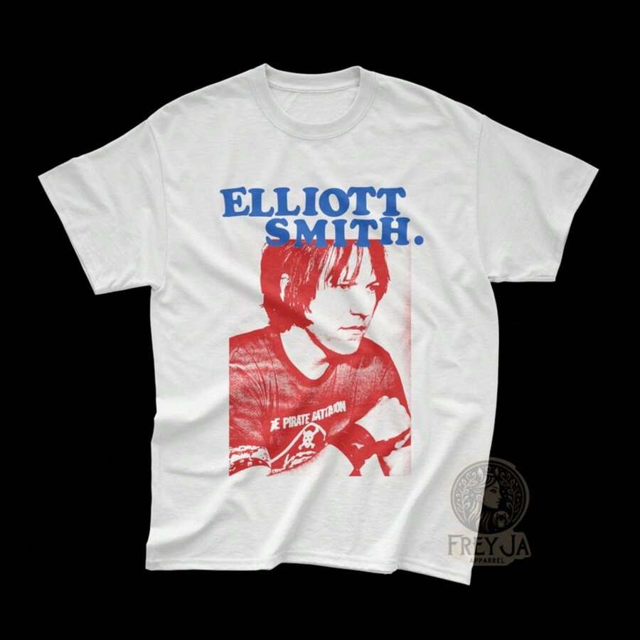 Elliott Smith Exclusive T-Shirt - Unisex Indie Music Tee - Printed Music Gift - Elliott Smith Merch - 白色 - 查看 1